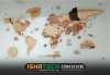 Acrylic Letter World Map.